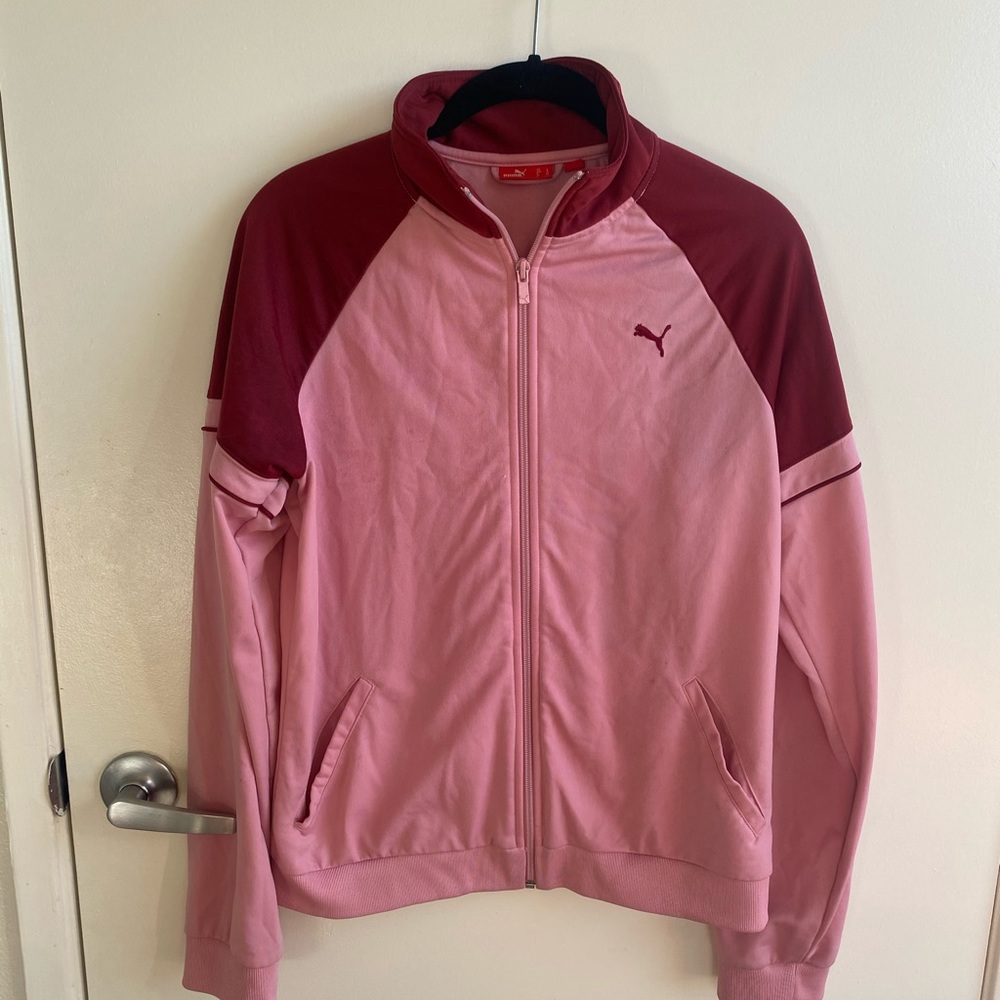 Puma Pink & Red Zipup Jacket